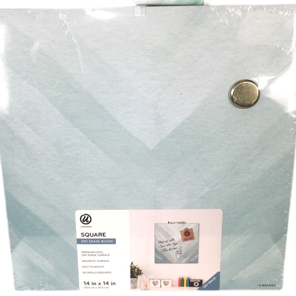 TRADED!🆕🏠 UBRANDS ||Square Metal Dry Erase Board - Picture 2 of 4